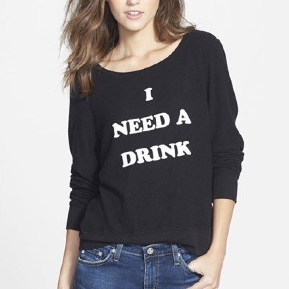Wildfox Sweaters - I need a drink Wildfox Sweater